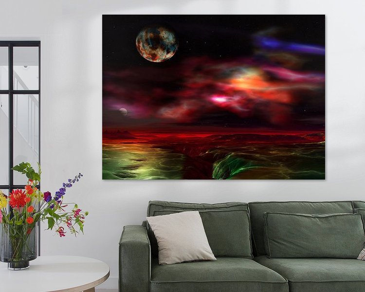 Example of the artwork in a room