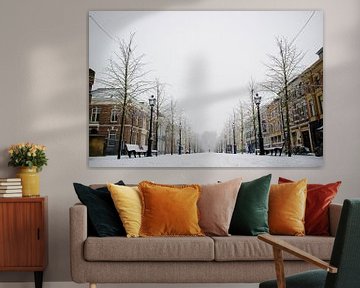 Breda - Willemstraat in de sneeuw