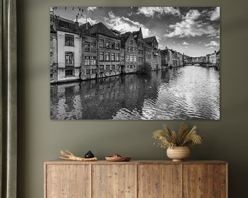 Old gable houses of Ghent by Ilya Korzelius