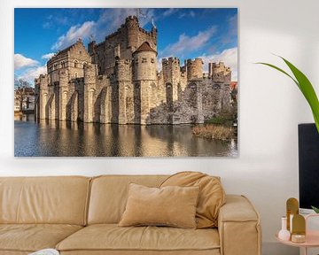 Castle Castle Gravensteen by Ilya Korzelius