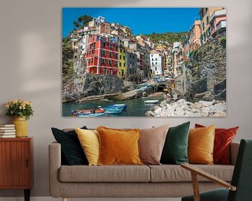 Riomaggiore, Cinque Terre, Italien von Richard van der Woude