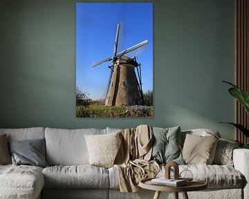 Windmühle in Kinderdijk von Yvonne Blokland