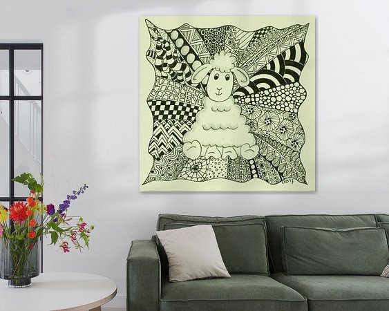 Example of the artwork in a room