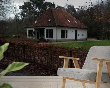 Het monumentale huisje achterin het schaffelaarse bos van Veluws