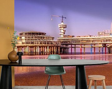 Coast at Scheveningen beach at sunset, Holland by Chez Michel