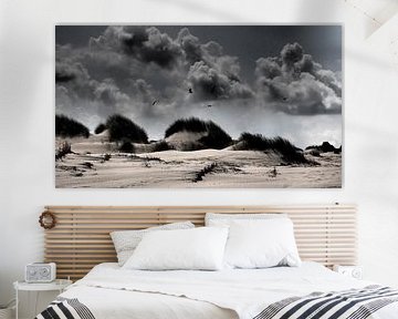 Terschelling - gulls, dunes, clouds, storm von Robert-Jan van Lotringen