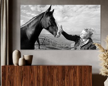 Het meisje en het paard. by Teun IJff