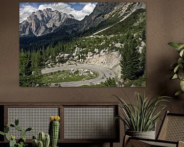 Paysage de montagne Passo Valparola, Dolomites sur Robert van Willigenburg