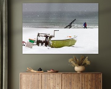 Ostseeküste in Ahrenshoop im Winter von Rico Ködder