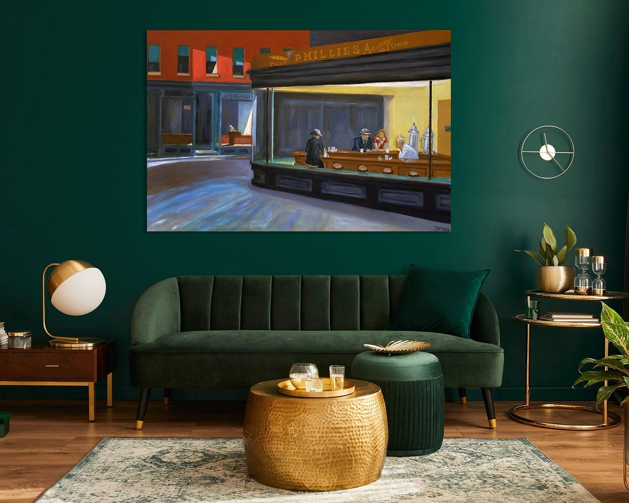 Example of the artwork in a room