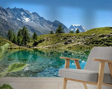 Lac Bleu, La Gouille, Val d’Herens, Wallis, Valais, Switzerland by Rene van der Meer