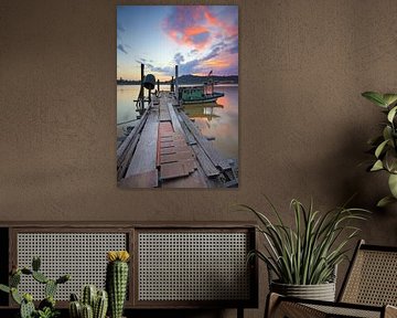Jetty at sunset 2 by Sabri Ismail