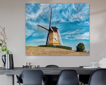 Grondzeiler De Hoop aan de Zuiddijk, Sint Philipsland, Tholen, Zeeland, Nederland van Rene van der Meer