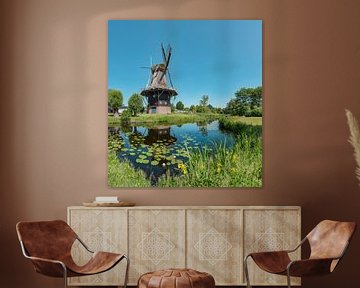 Stellingmolen Penninga’s molen, Joure, , Friesland, Nederland van Rene van der Meer