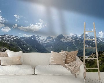 Panorama foto van de Großglockner, Oostenrijk van Martin Stevens