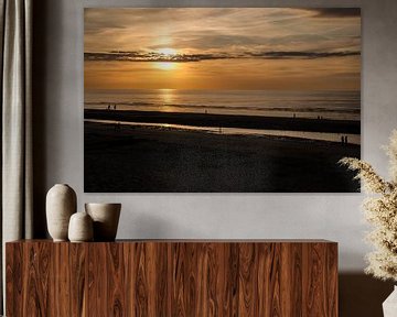 Sunset Beach Koksijde by Manuel Declerck