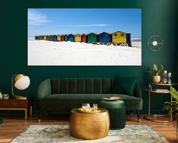 Coloured beach houses 4 by Jolanda van Eek en Ron de Jong