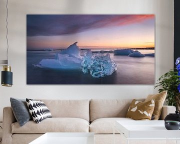 Eis am Diamantstrand, Island von Jeroen Linnenkamp