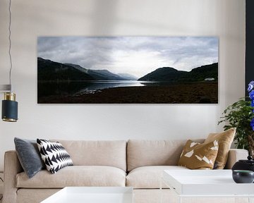 Panoramic view over Gare Loch Argyll and Bute Scotland by Leoniek van der Vliet