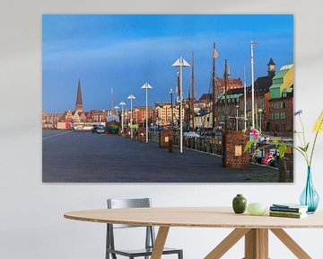 View to the city port of Rostock by Rico Ködder