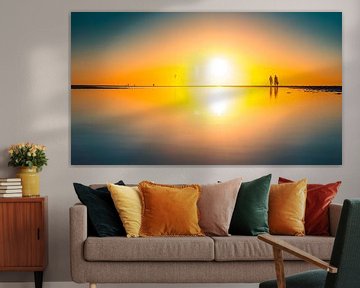 Breezand sunset reflection van Andy Troy