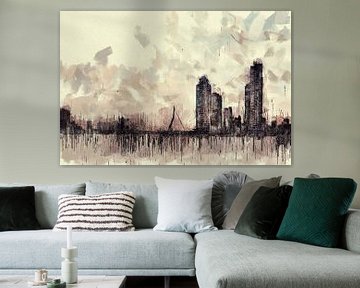 Skyline von Rotterdam von Arjen Roos