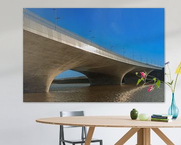 stretched Waalbrug near Nijmegen by Patrick Verhoef