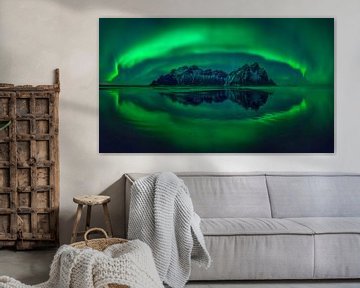 Stokksnes aurora panorama von Wojciech Kruczynski