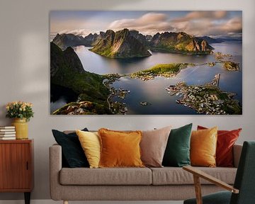 Reinefjorden panorama by Wojciech Kruczynski
