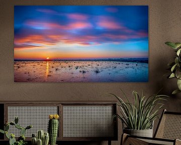 Wad Sunset by Reint van Wijk