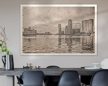 Vintage Ansichtskarte: Rotterdam Rheinhafen