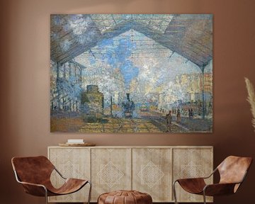 La gare saint-lazare - Claude Monet, 1877