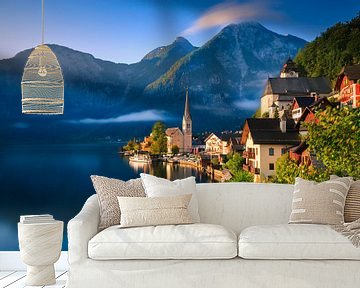 Zonsopkomst in Hallstatt, Oostenrijk van Henk Meijer Photography