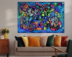 Example of the artwork in a room