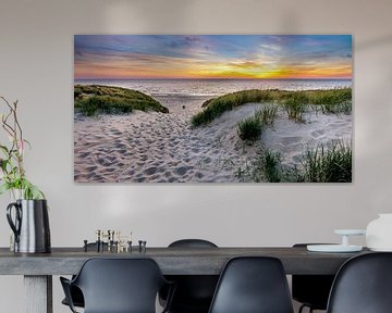 Paal 15 prachtige Zonsondergang - Texel von Texel360Fotografie Richard Heerschap