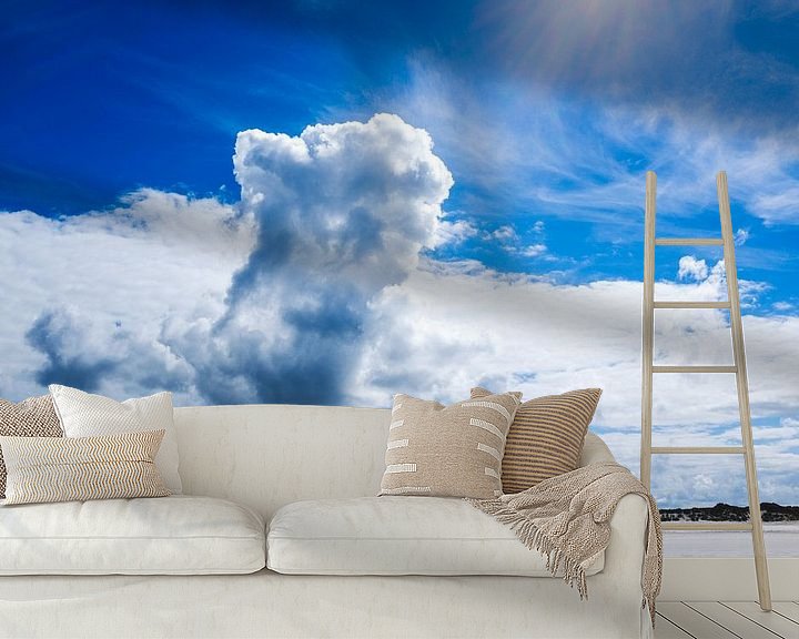 Beispiel fototapete: Wolken en strand von Nico van der Vorm