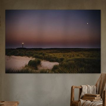 Leuchtturm und der Mond