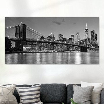 Skyline New York schwarz und weiß