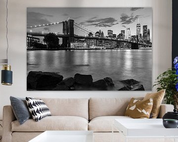 Skyline New York schwarz und weiß