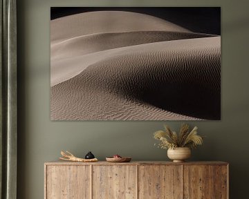 Image abstraite d'une dune de sable dans le désert d'Iran.