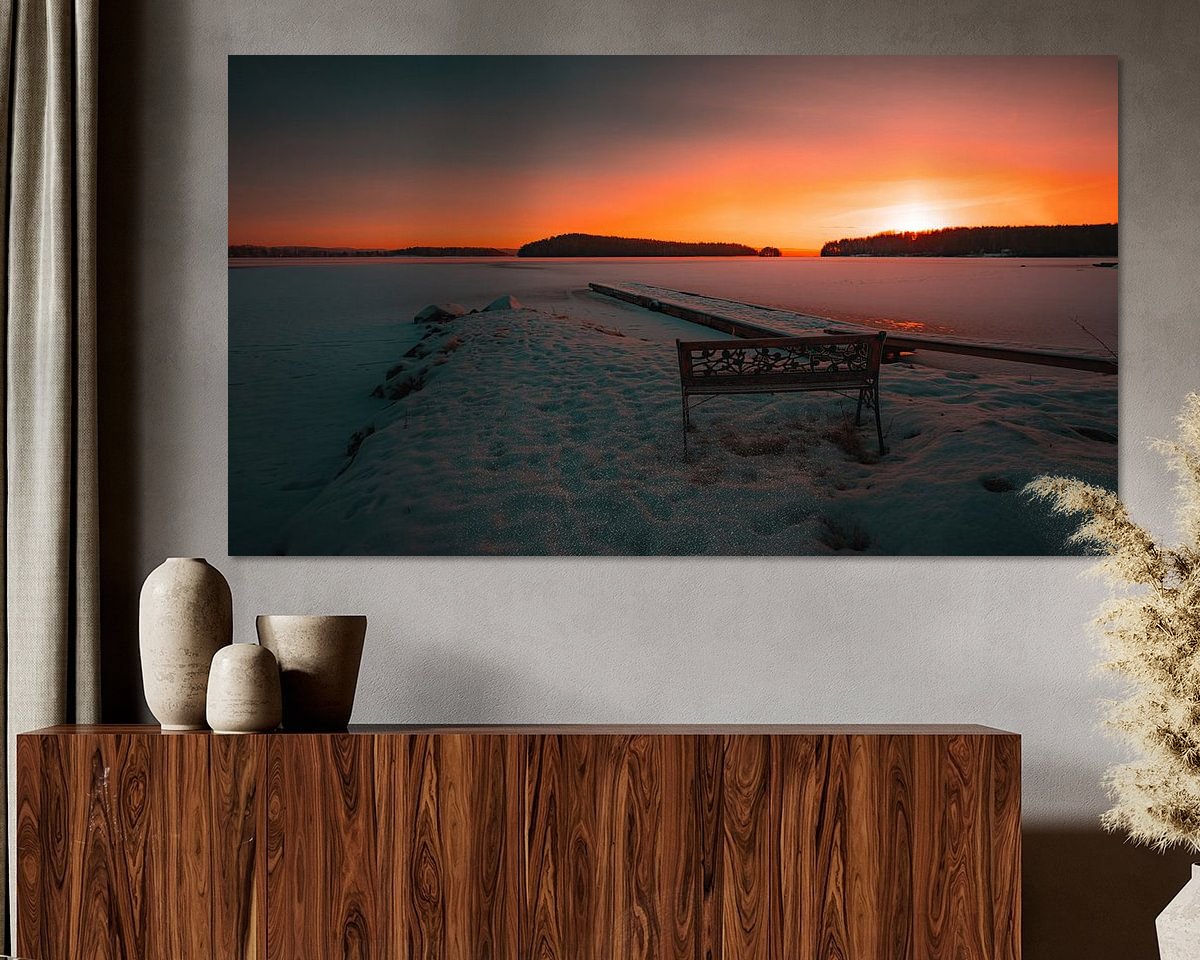 Example of the artwork in a room
