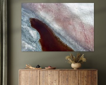 Colours of Water, Owens Dry Lake, Californië, USA van Marco van Middelkoop