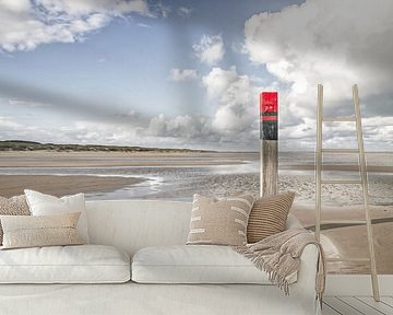 Beach post on Texel / Texel beach by Justin Sinner Photography (Photographer on Texel)