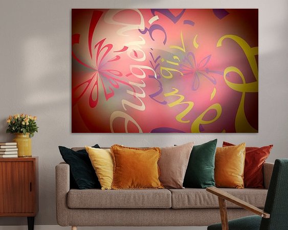 Example of the artwork in a room