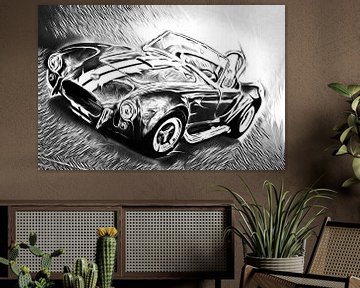 Shelby COBRA  (black and white) van DeVerviers