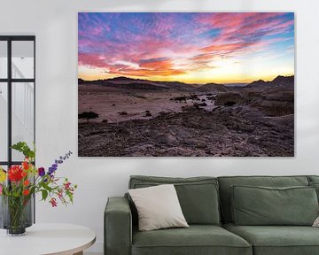 Wadi Araba Sunset von Sake van Pelt