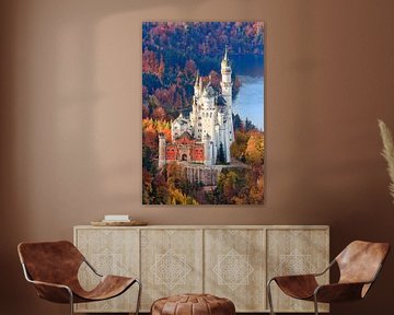 Herfst bij kasteel Neuschwanstein