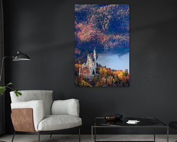 L'automne au château de Neuschwanstein sur Henk Meijer Photography