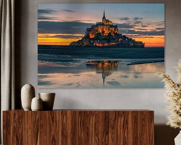 Mont Saint-Michel, Normandie, Frankreich von Henk Meijer Photography