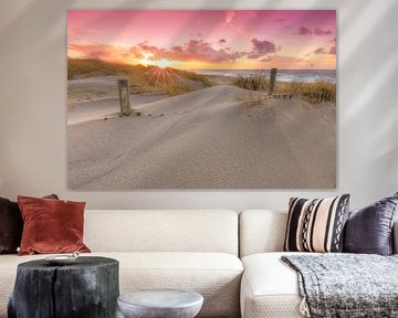 Zonsondergang in de duinen van Den Haag van Rob Kints